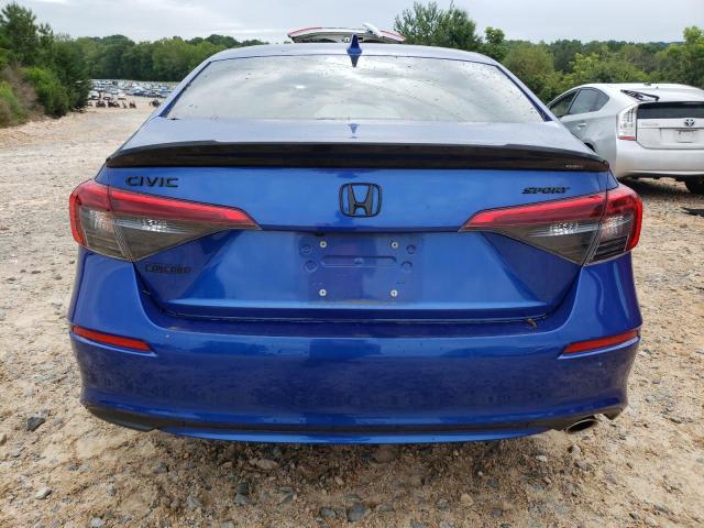 2HGFE2F50NH595916 - 2022 HONDA CIVIC SPORT 蓝色 照片 6
