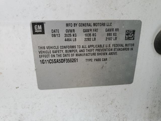 1G11C5SA5DF356261 - 2013 CHEVROLET MALIBU 1LT WHITE photo 12