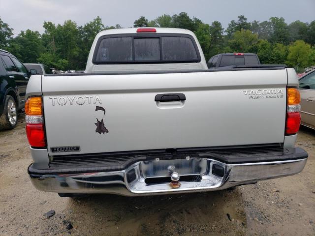 5TEGN92N44Z329061 - 2004 TOYOTA TACOMA DOUBLE CAB PRERUNNER SILVER photo 6