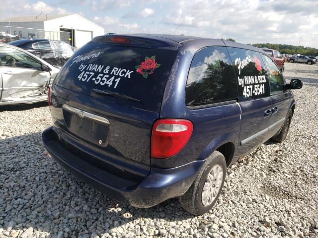 1C4GP45R45B117245 - 2005 CHRYSLER TOWN & COU ლურჯი ფოტო 4