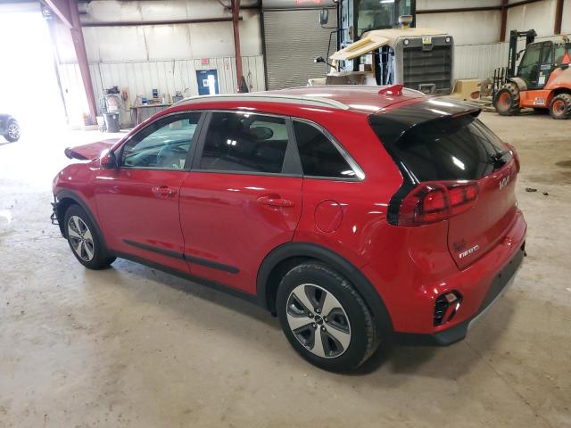 KNDCB3LC7N5501556 - 2022 KIA NIRO LX RED photo 2