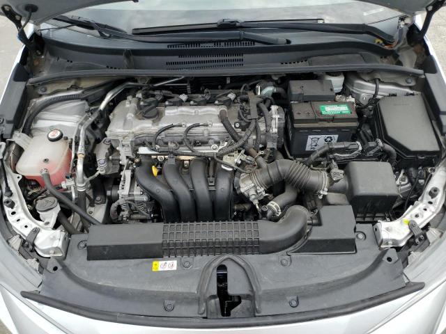 5YFEPMAE1MP219614 - 2021 TOYOTA COROLLA LE SILVER photo 11