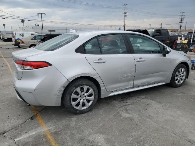 5YFEPMAE1MP219614 - 2021 TOYOTA COROLLA LE SILVER photo 3