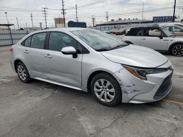 5YFEPMAE1MP219614 - 2021 TOYOTA COROLLA LE SILVER photo 4