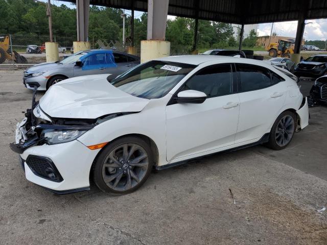 SHHFK7H44JU225074 - 2018 HONDA CIVIC SPORT WHITE photo 1