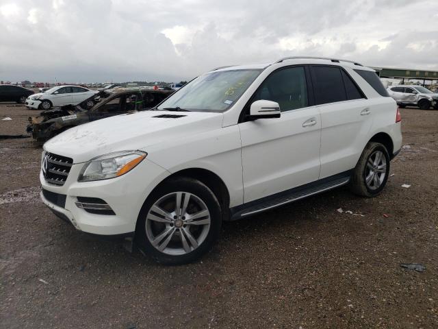 4JGDA5HB5EA386378 - 2014 MERCEDES-BENZ ML 350 4MATIC WHITE photo 1