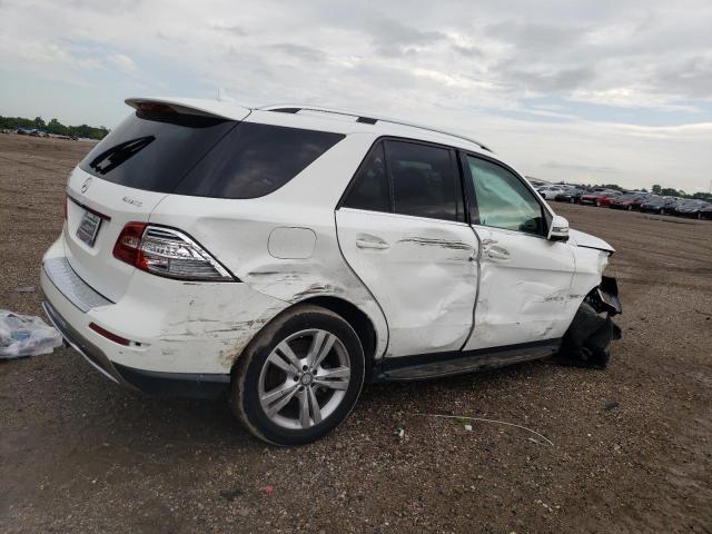 4JGDA5HB5EA386378 - 2014 MERCEDES-BENZ ML 350 4MATIC WHITE photo 3