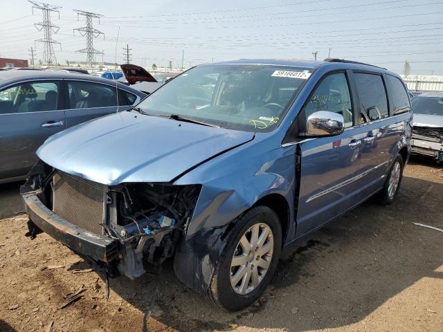 2C4RC1CG9CR210832 - 2012 CHRYSLER TOWN & COU TOURING L BLUE photo 2