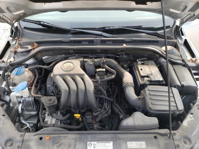 3VW2K7AJ9DM309291 - 2013 VOLKSWAGEN JETTA BASE Silber Foto 11