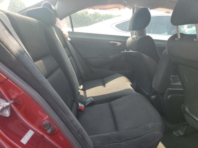 19XFA16689E016508 - 2009 HONDA CIVIC LX-S RED photo 10