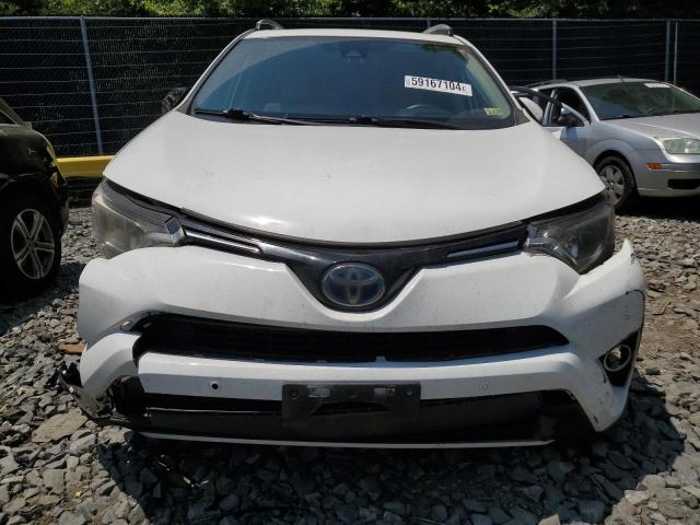 JTMRJREV2GD006284 - 2016 TOYOTA RAV4 HV XLE WHITE photo 5