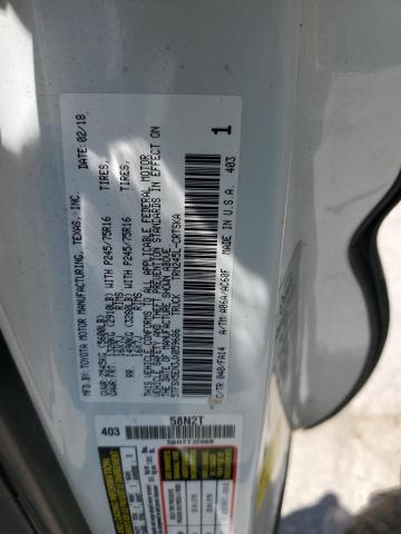 5TFSX5EN3JX059686 - 2018 TOYOTA TACOMA ACCESS CAB თეთრი ფოტო 12