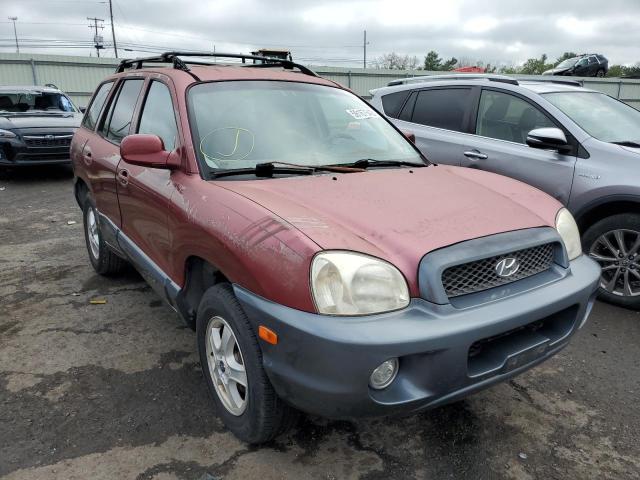 KM8SC73D54U813285 - 2004 HYUNDAI SANTA FE GLS BURGUNDY photo 1