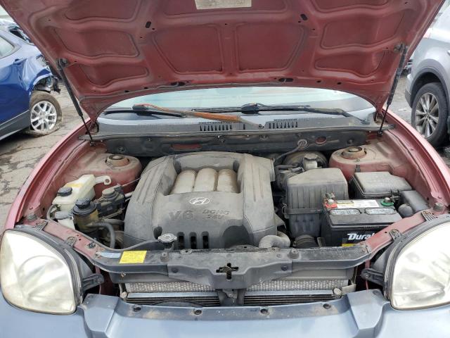 KM8SC73D54U813285 - 2004 HYUNDAI SANTA FE GLS BURGUNDY photo 7