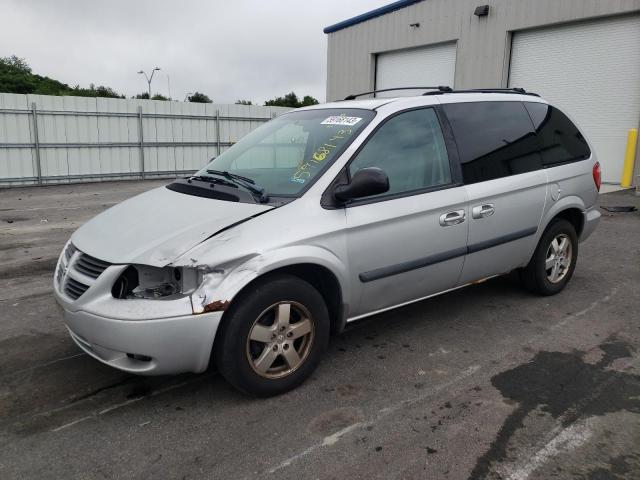 1D4GP45R56B592987 - 2006 DODGE CARAVAN SXT SILVER photo 1