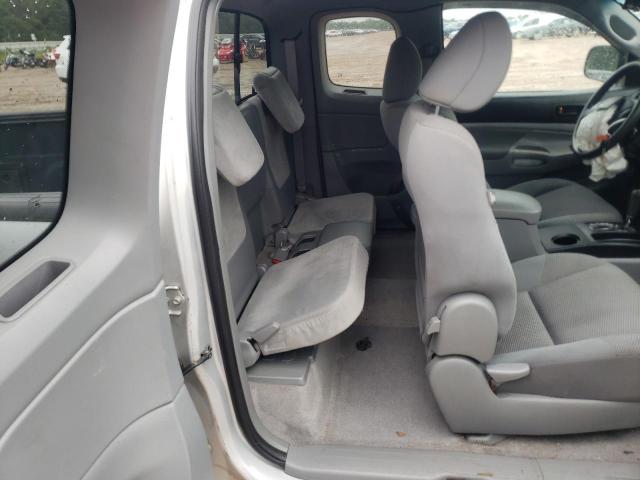 5TETX4CN6AZ710609 - 2010 TOYOTA TACOMA ACCESS CAB ვერცხლისფერი ფოტო 10