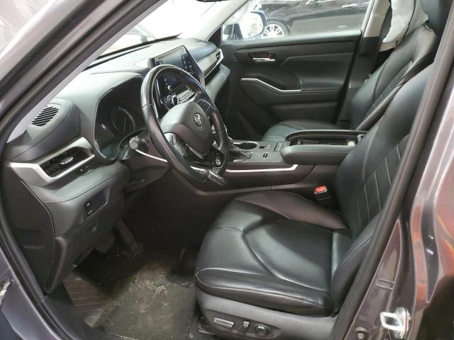 5TDGZRAH5MS525720 - 2021 TOYOTA HIGHLANDER XLE GRAY photo 7