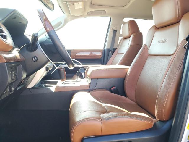 5TFAW5F14EX355221 - 2014 TOYOTA TUNDRA CREWMAX PLATINUM Weiß Foto 7