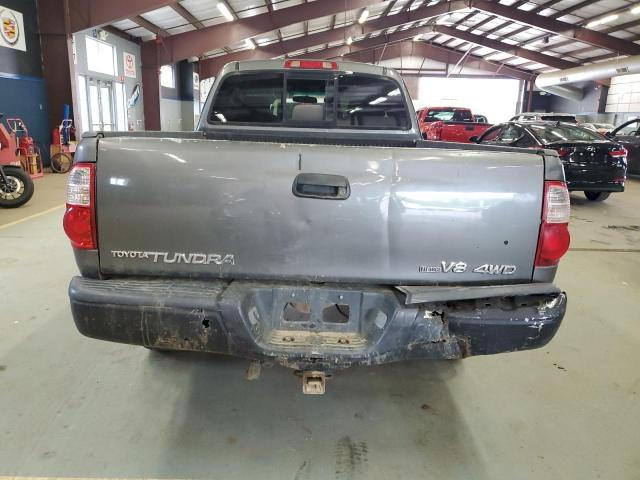5TBBT44126S487601 - 2006 TOYOTA TUNDRA ACCESS CAB SR5 GRAY photo 6
