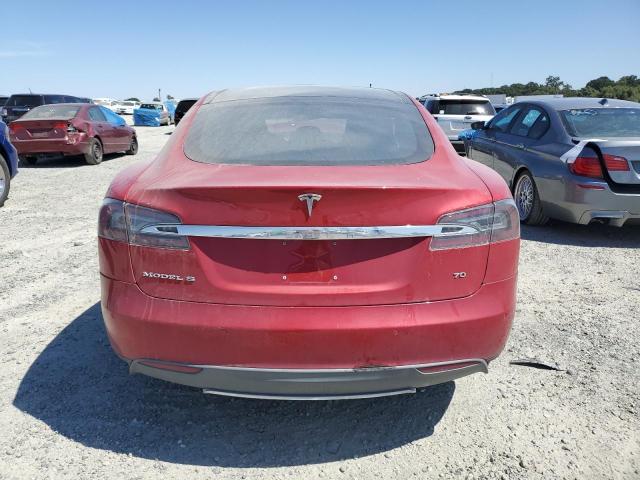 5YJSA1E1XGF127945 - 2016 TESLA MODEL S წითელი ფოტო 6