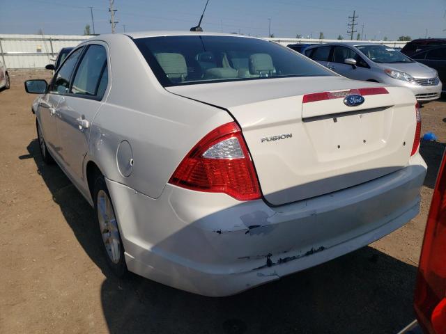 3FAHP0GA1CR362278 - 2012 FORD FUSION S WHITE photo 6