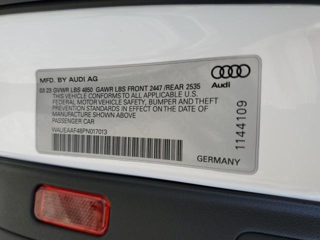 WAUEAAF48PN017013 - 2023 AUDI A4 PREMIUM PLUS 45 WHITE photo 13