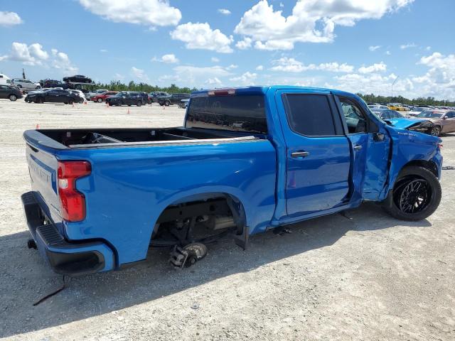 3GCPABEK2NG528966 - 2022 CHEVROLET SILVERADO C1500 CUSTOM BLUE photo 3