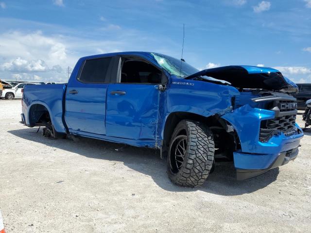 3GCPABEK2NG528966 - 2022 CHEVROLET SILVERADO C1500 CUSTOM BLUE photo 4