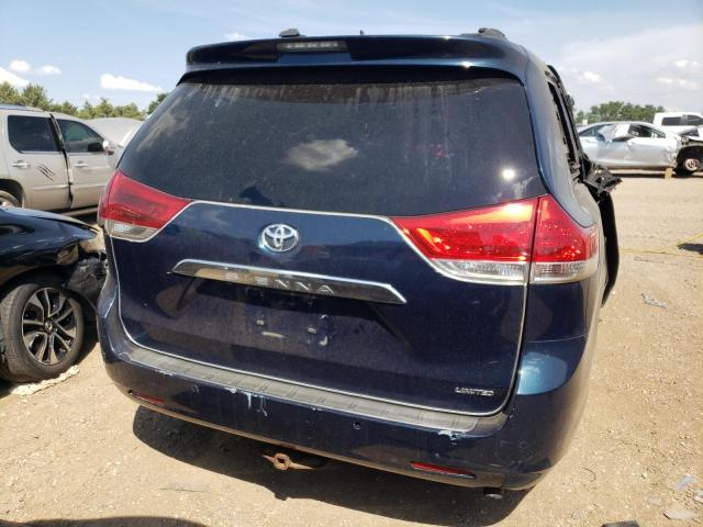 5TDYK3DCXBS081804 - 2011 TOYOTA SIENNA XLE BLUE photo 6