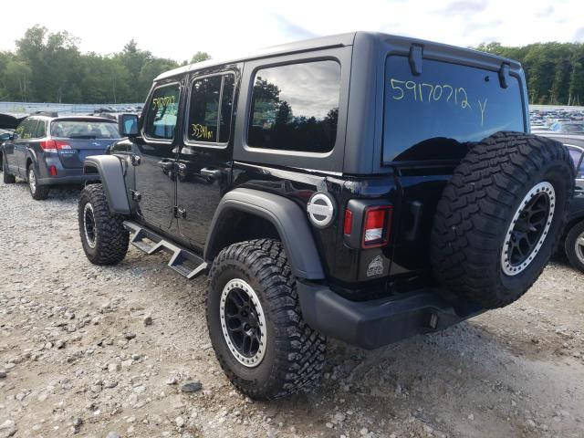 1C4HJXDN9MW664315 - 2021 JEEP WRANGLER U SPORT შავი ფოტო 3
