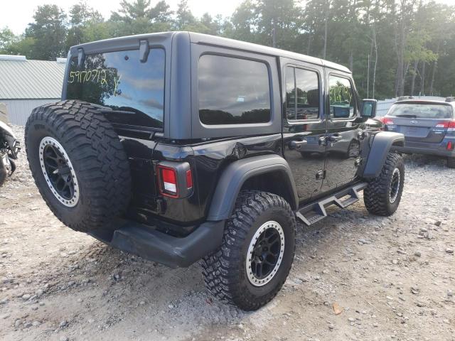 1C4HJXDN9MW664315 - 2021 JEEP WRANGLER U SPORT შავი ფოტო 4