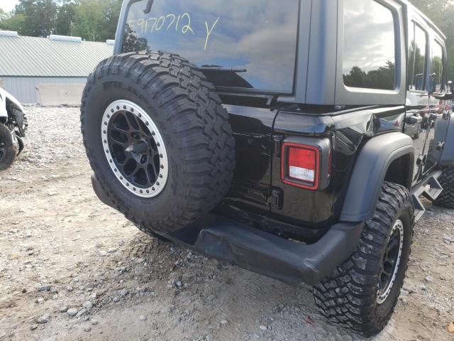 1C4HJXDN9MW664315 - 2021 JEEP WRANGLER U SPORT შავი ფოტო 9