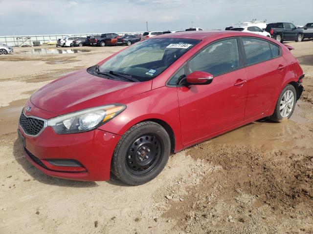 KNAFX4A60G5608160 - 2016 KIA FORTE LX RED photo 1