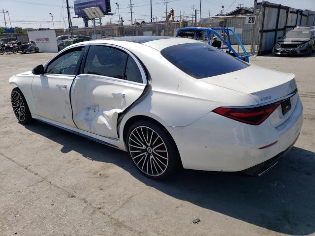 W1K6G7GB9NA148225 - 2022 MERCEDES-BENZ S 580 4MATIC WHITE photo 2