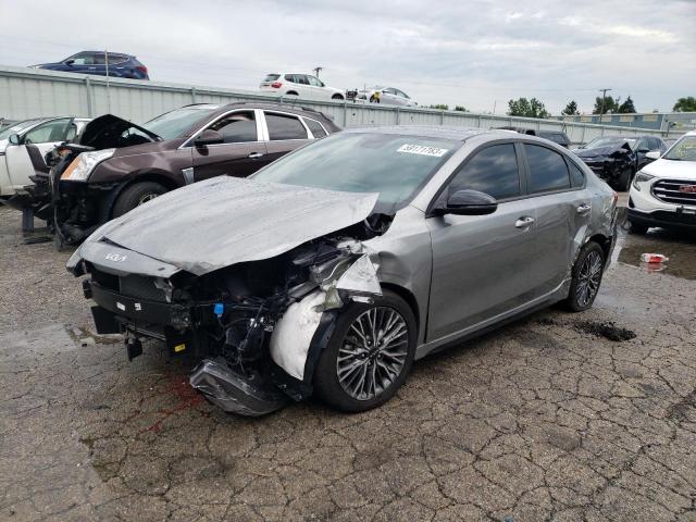 3KPF54AD7PE614338 - 2023 KIA FORTE GT LINE GRAY photo 1