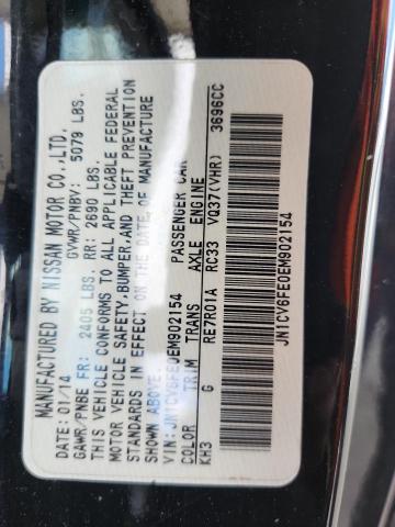 JN1CV6FE0EM902154 - 2014 INFINITI Q60 BASE შავი ფოტო 13