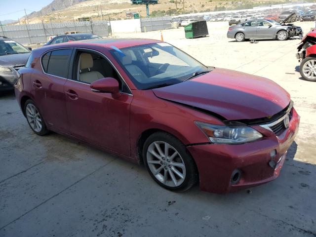 JTHKD5BH3B2008158 - 2011 LEXUS CT 200 RED photo 4