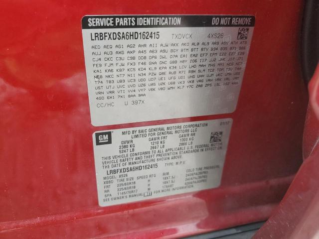 LRBFXDSA6HD162415 - 2017 BUICK ENVISION ESSENCE برغندي صورة 13