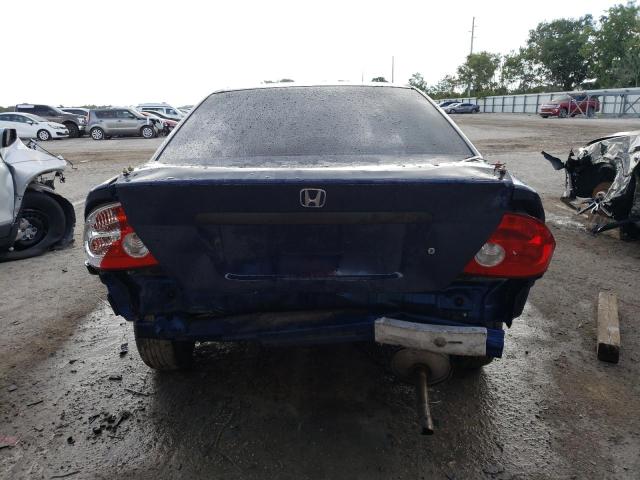 1HGEM22144L038476 - 2004 HONDA CIVIC DX VP BLUE photo 6