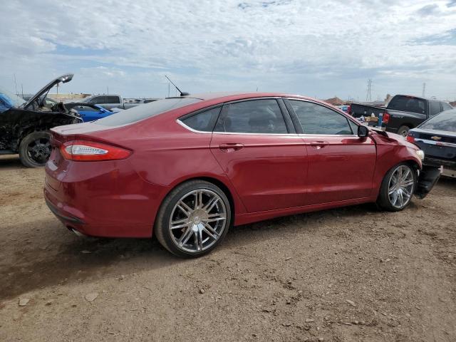 3FA6P0H73FR244957 - 2015 FORD FUSION SE RED photo 3