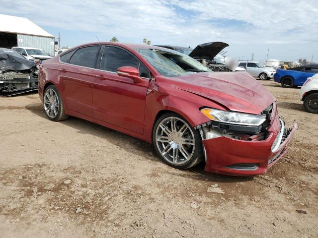 3FA6P0H73FR244957 - 2015 FORD FUSION SE RED photo 4