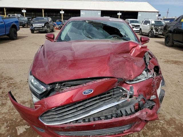 3FA6P0H73FR244957 - 2015 FORD FUSION SE RED photo 5