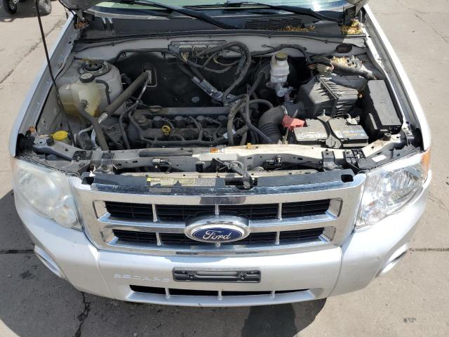 1FMCU9D71AKC04465 - 2010 FORD ESCAPE XLT SILVER photo 12