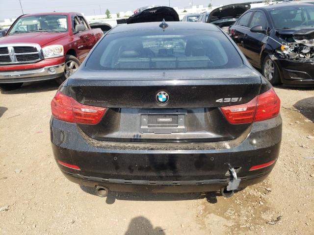 WBA4B1C51GG242528 - 2016 BMW 435 I GRAN COUPE BLACK photo 6