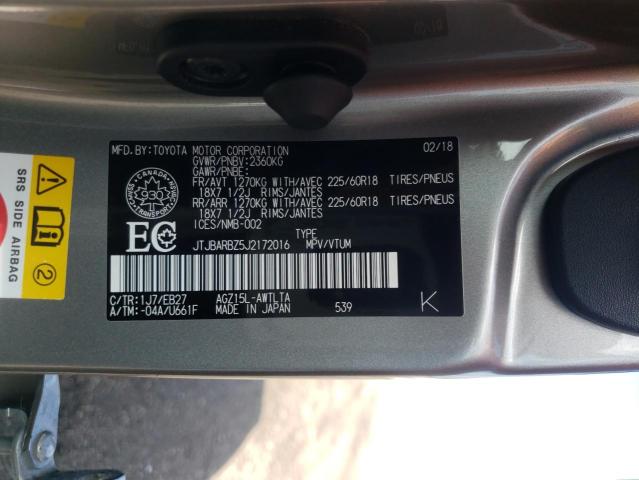 JTJBARBZ5J2172016 - 2018 LEXUS NX 300 BASE ვერცხლისფერი ფოტო 14