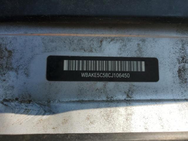 WBAKE5C58CJ106450 - 2012 BMW 3 SERIES I SULEV SILVER photo 12