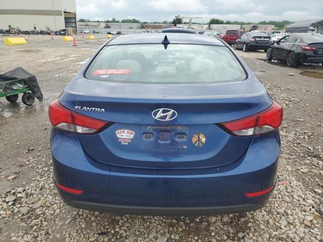 5NPDH4AE7FH606905 - 2015 HYUNDAI ELANTRA SE BLUE photo 6