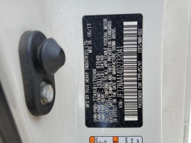 JF1ZNAA14D2732041 - 2013 TOYOTA SCION FR-S 白色 照片 12