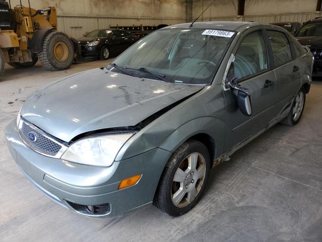 1FAFP34N85W174924 - 2005 FORD FOCUS ZX4 GREEN photo 1