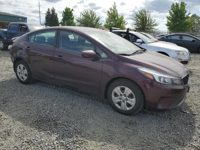 3KPFK4A78JE190162 - 2018 KIA FORTE LX BURGUNDY photo 4